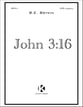 John 3:16 SATB choral sheet music cover